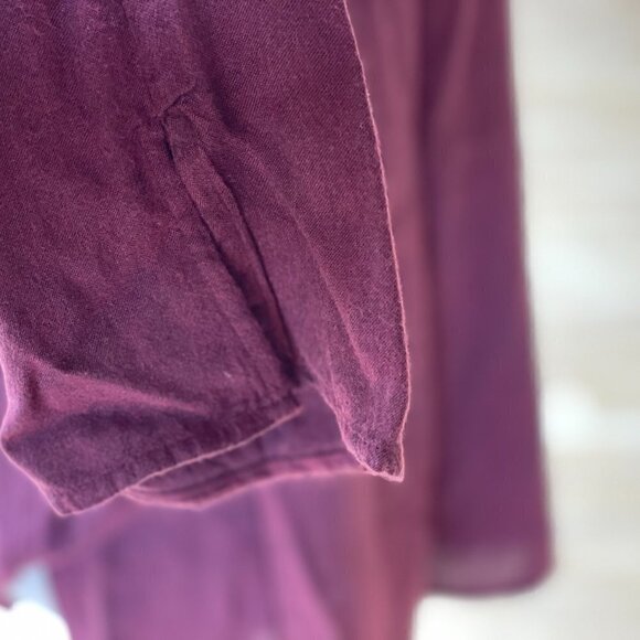 ANTHROPOLOGIE cloth & stone cold shoulder top M - Picture 3 of 6